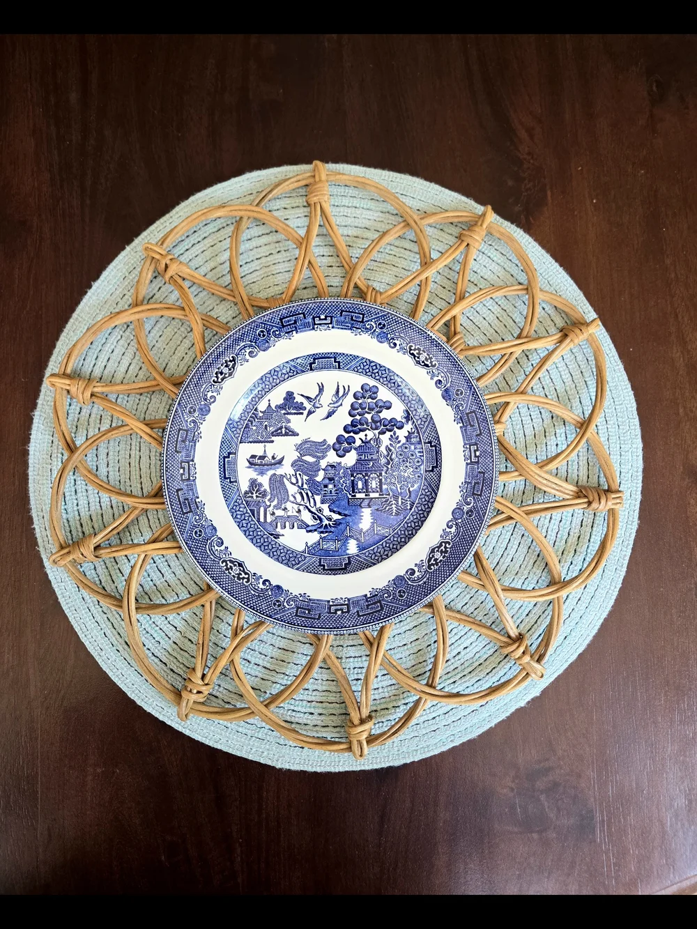 Southern Living Wicker Chargers - Set of 12